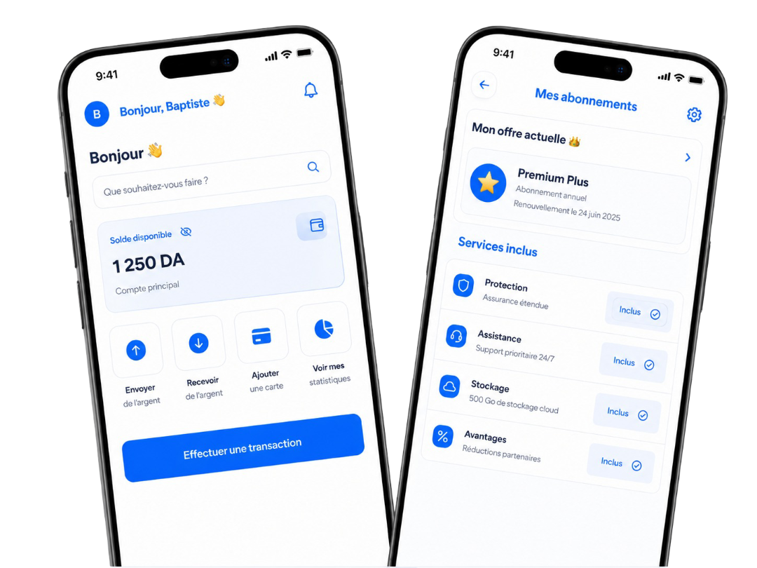 Aperçu de l’application Clinique