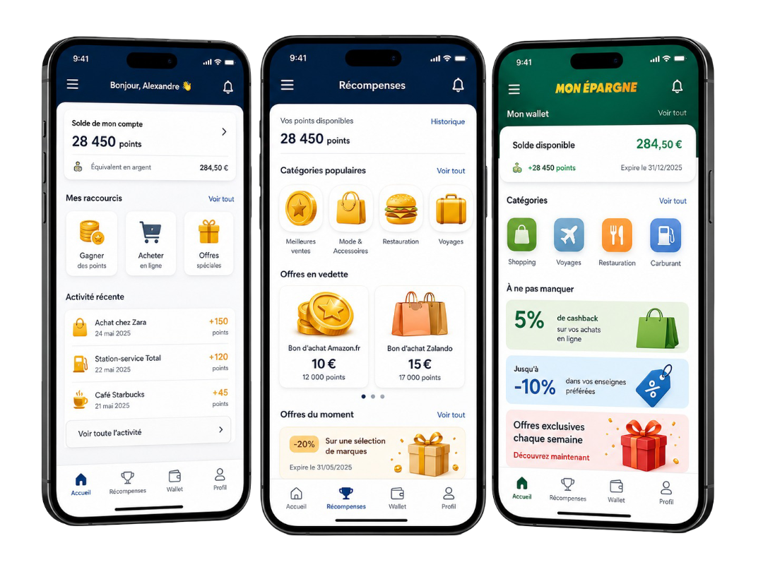 Aperçu de l’application Commerce / Supérette